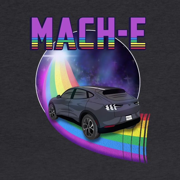 Mach-E Rides the Rainbow Galaxy in Carbonized Grey by zealology